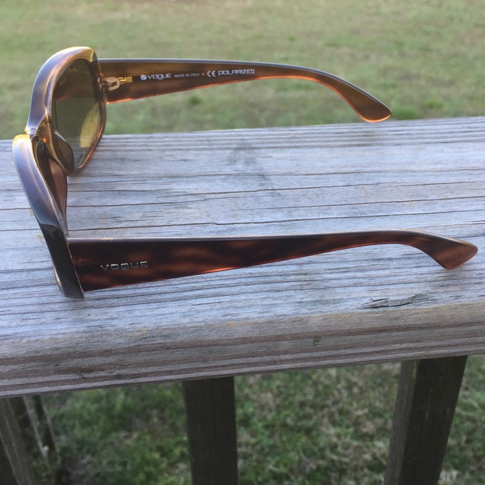 Vogue Polarized Brown Translucent Sunglasses - image 2